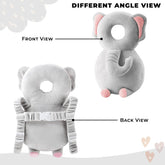 Baby Fall Back Head Protector with Adjustable Straps for Baby Head Safety (Grey)